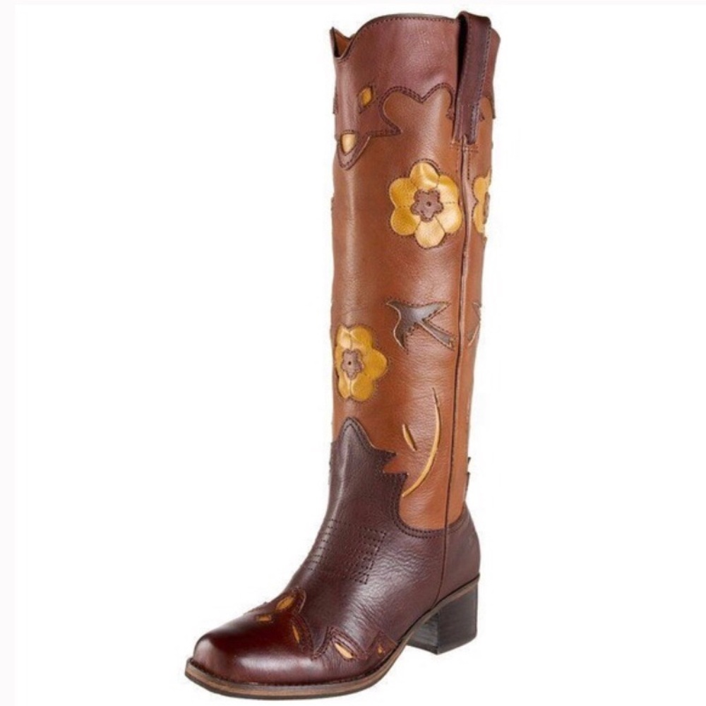 Lucky Brand HOLLY Western Leather Cowgirl Boot 8